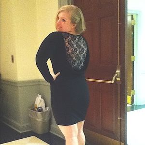 Bodycon Dress with Lace Back